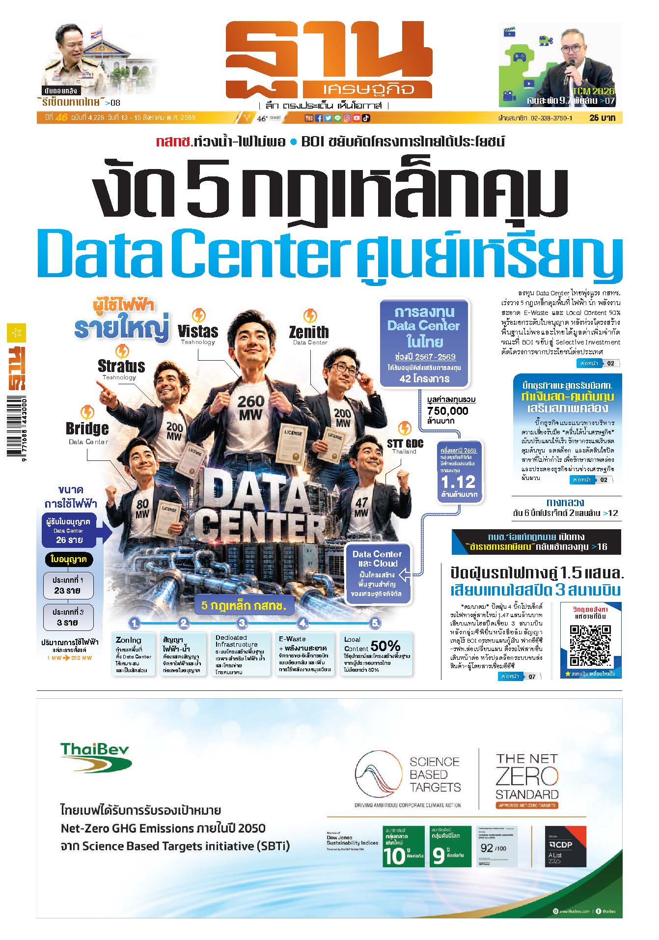 ฐานเศรษฐกิจ 13 Aug- 15 Aug 2026