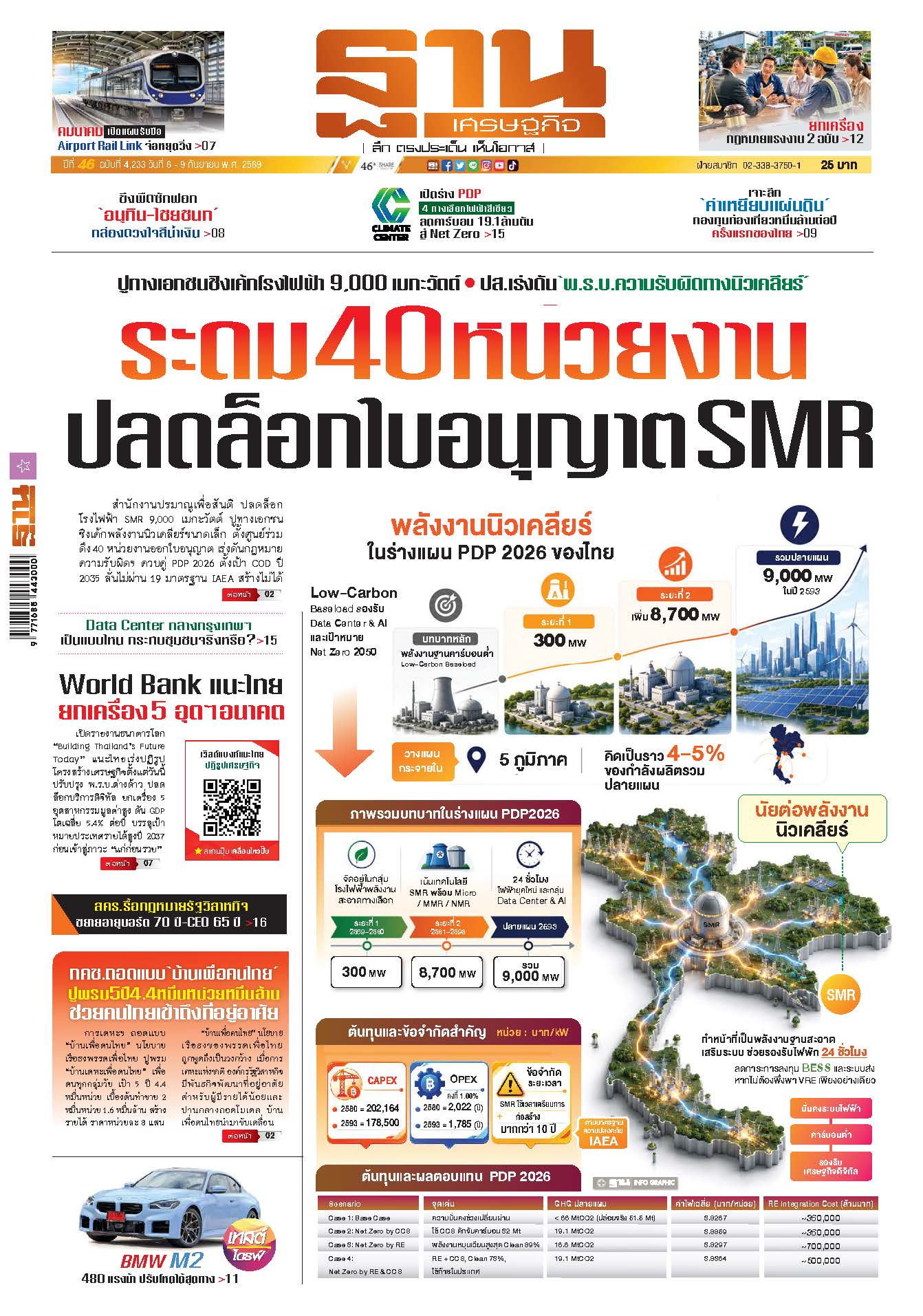 ฐานเศรษฐกิจ 6 Sep- 9 Sep 2026